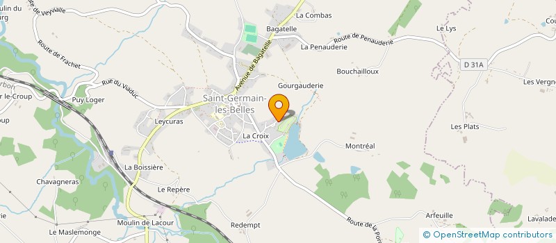 localisation de l'entreprise MADAME CARINE MANAS  SAINT-GERMAIN-LES-BELLES