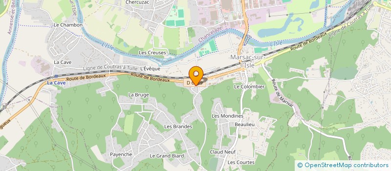 localisation de l'entreprise MADAME CARINE MAPAS  MARSAC-SUR-L'ISLE