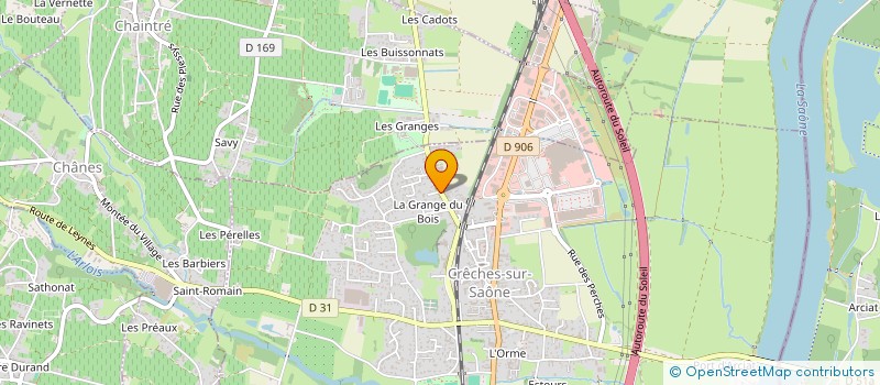 localisation de l'entreprise MADAME CARINE MARIE-PIERRE GRANGE  CRECHES-SUR-SAONE