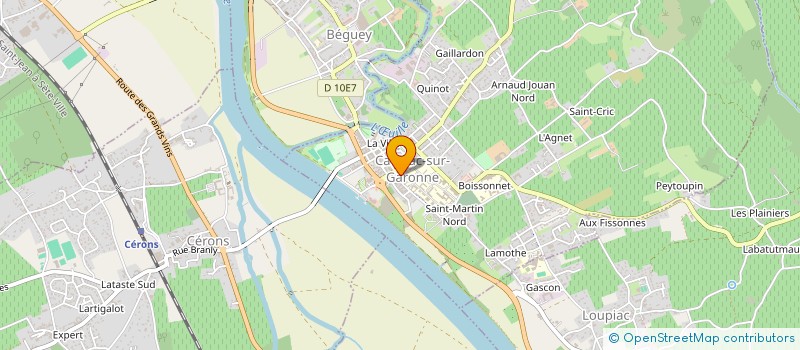 localisation de l'entreprise MADAME CARINE MARQUETTE  CADILLAC-SUR-GARONNE