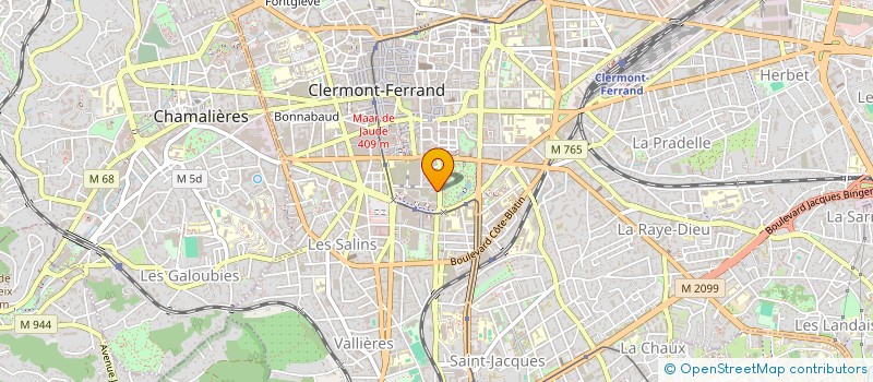 localisation de l'entreprise MADAME CARINE MARTIN  CLERMONT-FERRAND