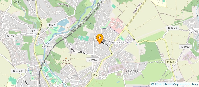 localisation de l'entreprise MADAME CARINE MARTIN à CHAMPHOL