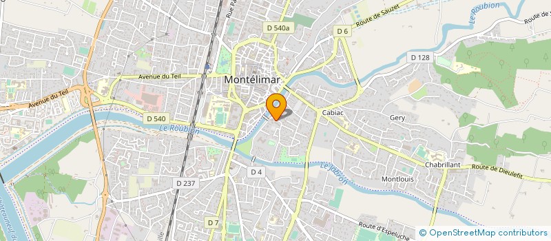 localisation de l'entreprise MADAME CARINE MARTIN à MONTELIMAR