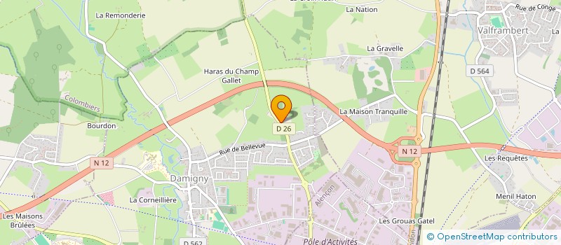 localisation de l'entreprise MADAME CARINE MAUNOURY à DAMIGNY