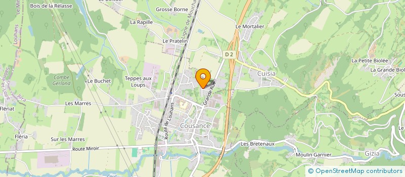 localisation de l'entreprise MADAME CARINE MAZEAU  VILLERSERINE