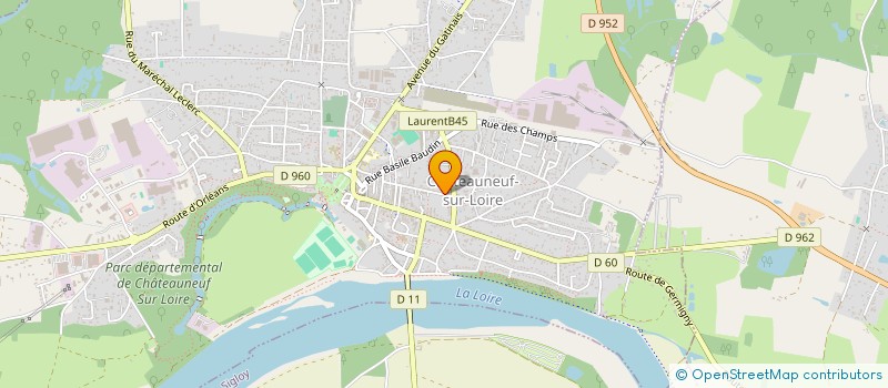 localisation de l'entreprise MADAME CARINE MAZET à CHATEAUNEUF-SUR-LOIRE