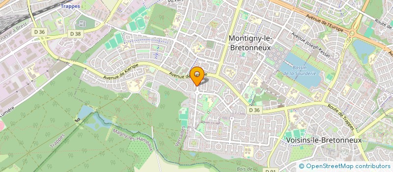 localisation de l'entreprise MADAME CARINE MEDIONI  MONTIGNY-LE-BRETONNEUX