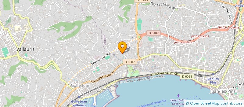 localisation de l'entreprise MADAME CARINE MELLOT  VALLAURIS