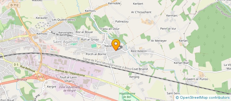 localisation de l'entreprise MADAME CARINE MOISAN  SAINT-AGATHON