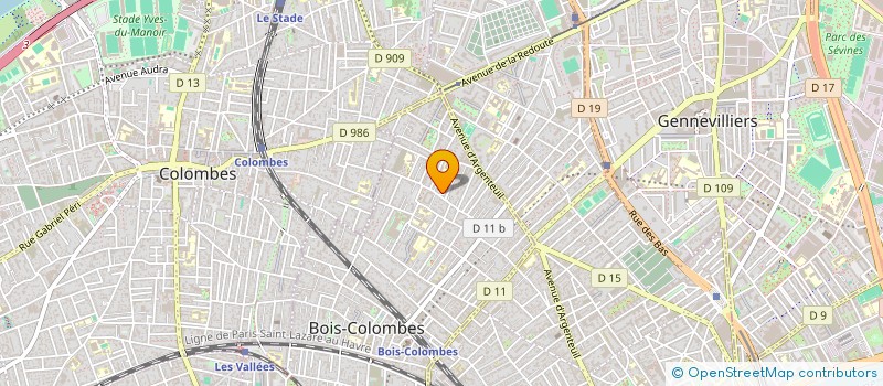 localisation de l'entreprise MADAME CARINE MOREAU à BOIS-COLOMBES