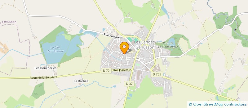 localisation de l'entreprise MADAME CARINE MORICEAU  LES LANDES-GENUSSON