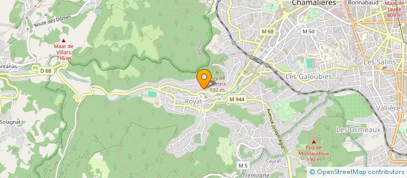 localisation de l'entreprise MADAME CARINE OLEON  ROYAT