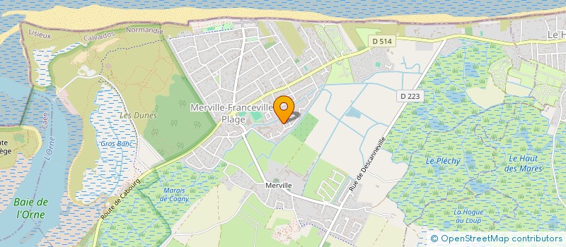 localisation de l'entreprise MADAME CARINE OSMONT  MERVILLE-FRANCEVILLE-PLAGE