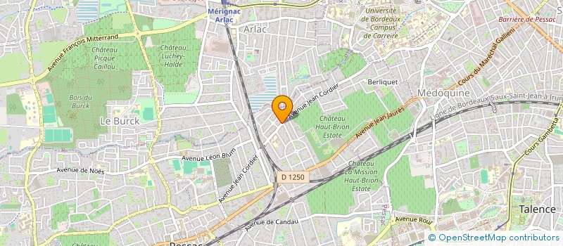 localisation de l'entreprise MADAME CARINE PASSEBON à PESSAC