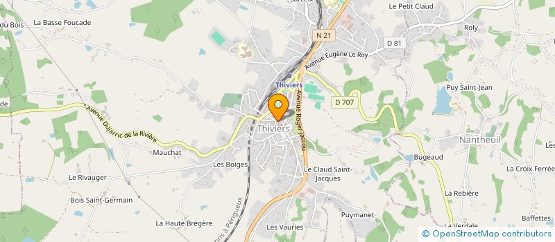 localisation de l'entreprise MADAME CARINE PASSERIEUX à CHALAIS