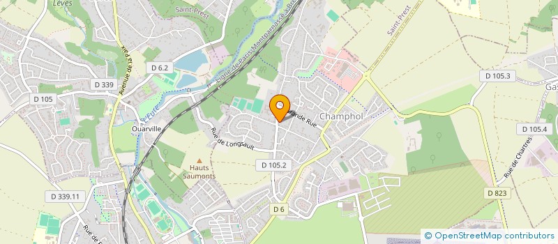 localisation de l'entreprise MADAME CARINE PERCHERON à CHAMPHOL