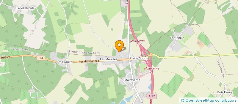 localisation de l'entreprise MADAME CARINE PERNES à COSNE-COURS-SUR-LOIRE