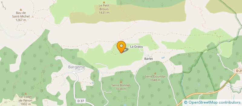 localisation de l'entreprise MADAME CARINE PERNET  BARGEME