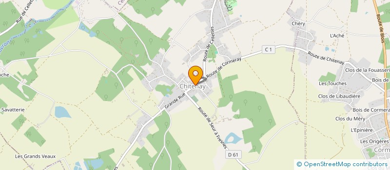 localisation de l'entreprise MADAME CARINE PIAUT  CHITENAY