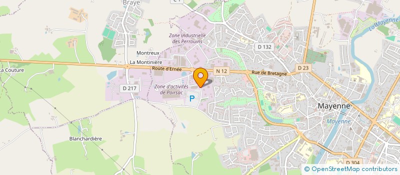 localisation de l'entreprise MADAME CARINE PICHEREAU à MAYENNE