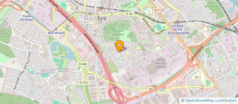 localisation de l'entreprise MADAME CARINE PORLON  EVRY-COURCOURONNES