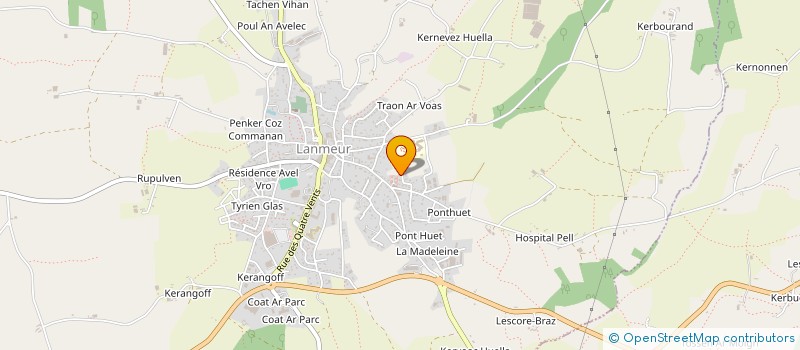 localisation de l'entreprise MADAME CARINE PRIGENT  LANMEUR