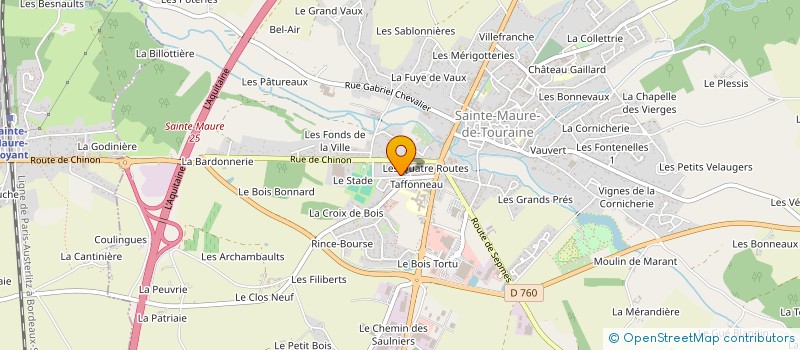 localisation de l'entreprise MADAME CARINE PROUST  SAINTE-MAURE-DE-TOURAINE