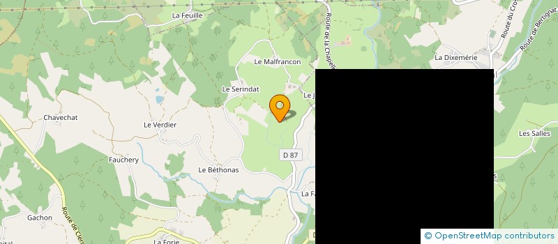 localisation de l'entreprise MADAME CARINE QUIQUANDON  LE MONESTIER