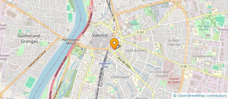 localisation de l'entreprise MADAME CARINE RANNOU à VALENCE
