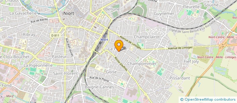 localisation de l'entreprise MADAME CARINE RAULINE  NIORT