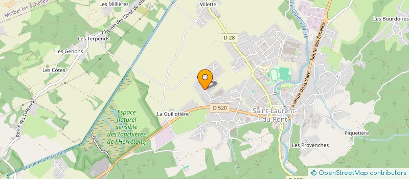 localisation de l'entreprise MADAME CARINE REGAZZONI  SAINT-LAURENT-DU-PONT