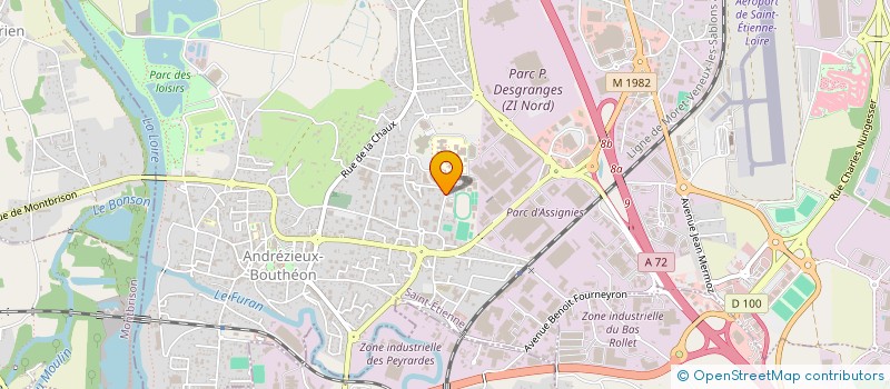 localisation de l'entreprise MADAME CARINE RICCO  ANDREZIEUX-BOUTHEON