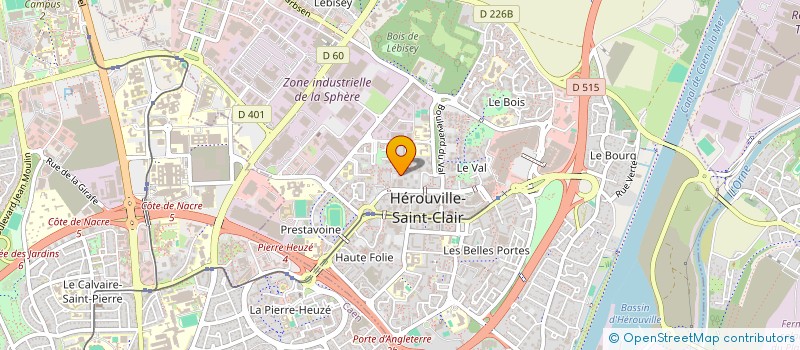 localisation de l'entreprise MADAME CARINE ROBERGER à HEROUVILLE-SAINT-CLAIR
