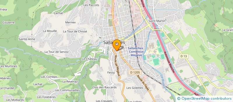 localisation de l'entreprise MADAME CARINE ROBERT  SALLANCHES