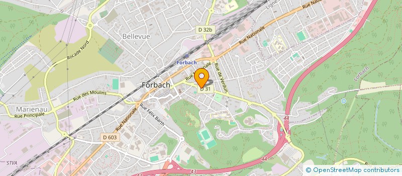 localisation de l'entreprise MADAME CARINE ROBERT à FORBACH