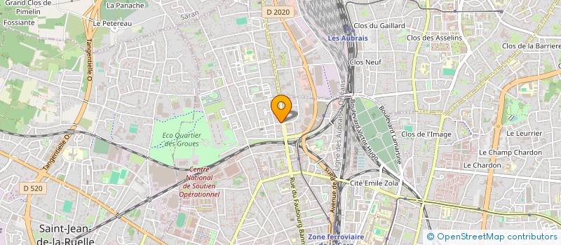 localisation de l'entreprise MADAME CARINE ROMERO à ORLEANS