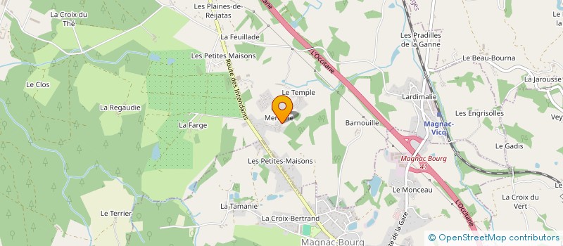 localisation de l'entreprise MADAME CARINE ROPTIN  VICQ-SUR-BREUILH