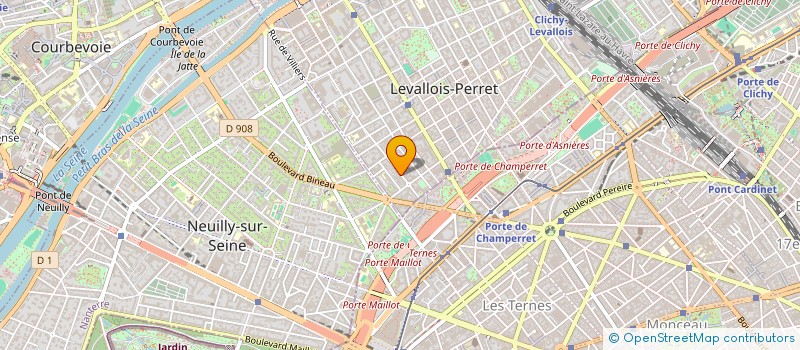 localisation de l'entreprise MADAME CARINE ROUMAZEILLES  LEVALLOIS-PERRET