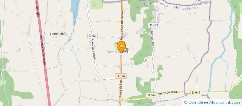 localisation de l'entreprise MADAME CARINE SABLE  SAINT-AGNET