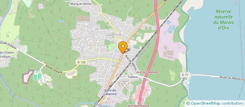 localisation de l'entreprise MADAME CARINE SALAS  LABENNE