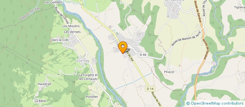 localisation de l'entreprise MADAME CARINE SANCHEZ  VALLIERES-SUR-FIER