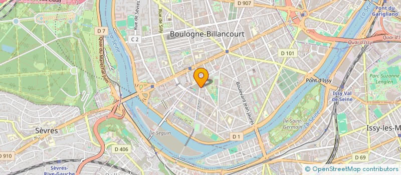 localisation de l'entreprise MADAME CARINE SENAN à BOULOGNE-BILLANCOURT