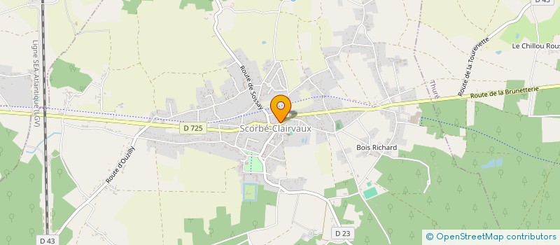 localisation de l'entreprise MADAME CARINE TAILLARD  SCORBE-CLAIRVAUX