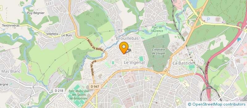 localisation de l'entreprise MADAME CARINE TARDIEU à LIMOGES