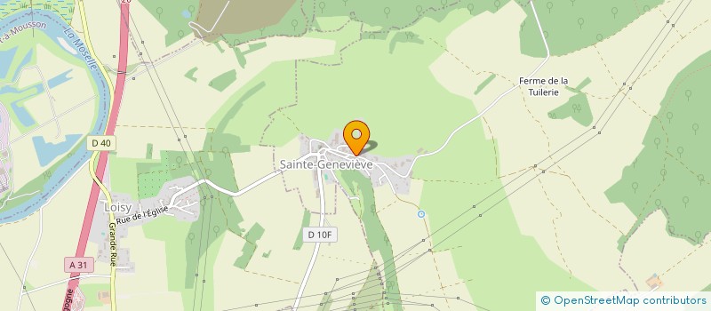 localisation de l'entreprise MADAME CARINE THEOBALD  SAINTE-GENEVIEVE