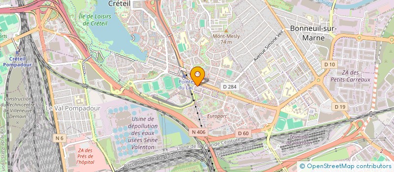 localisation de l'entreprise MADAME CARINE TIENTCHEU POUTCHEU  CRETEIL