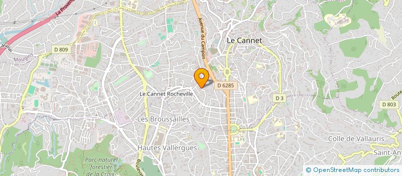 localisation de l'entreprise MADAME CARINE TOREL à LE CANNET