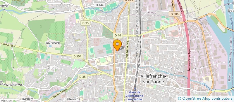 localisation de l'entreprise MADAME CARINE TOUQUET  VILLEFRANCHE-SUR-SAONE