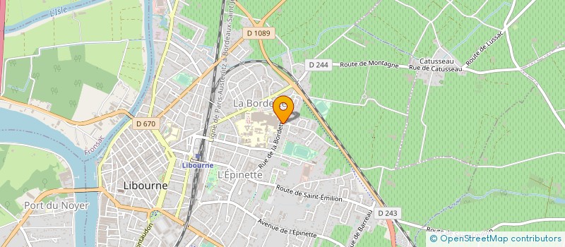 localisation de l'entreprise MADAME CARINE TRILLE à LIBOURNE