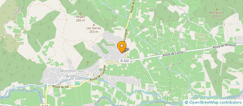 localisation de l'entreprise MADAME CARINE TURQUET  MONTFORT-SUR-ARGENS